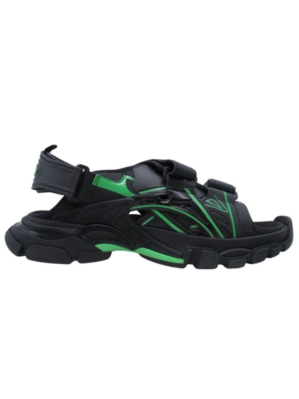 Balenciaga Track Sandal Shoes 43 Black Green - Picture 4 of 9